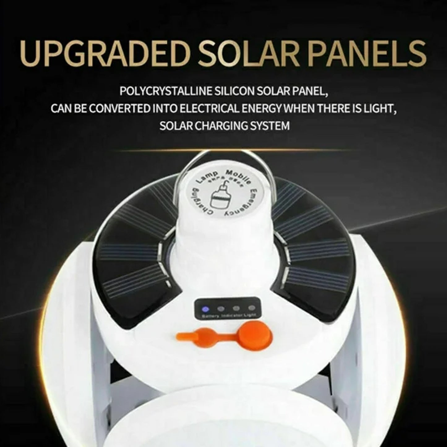 Solar Multi-functional Led Light Bulb With Usb Charging