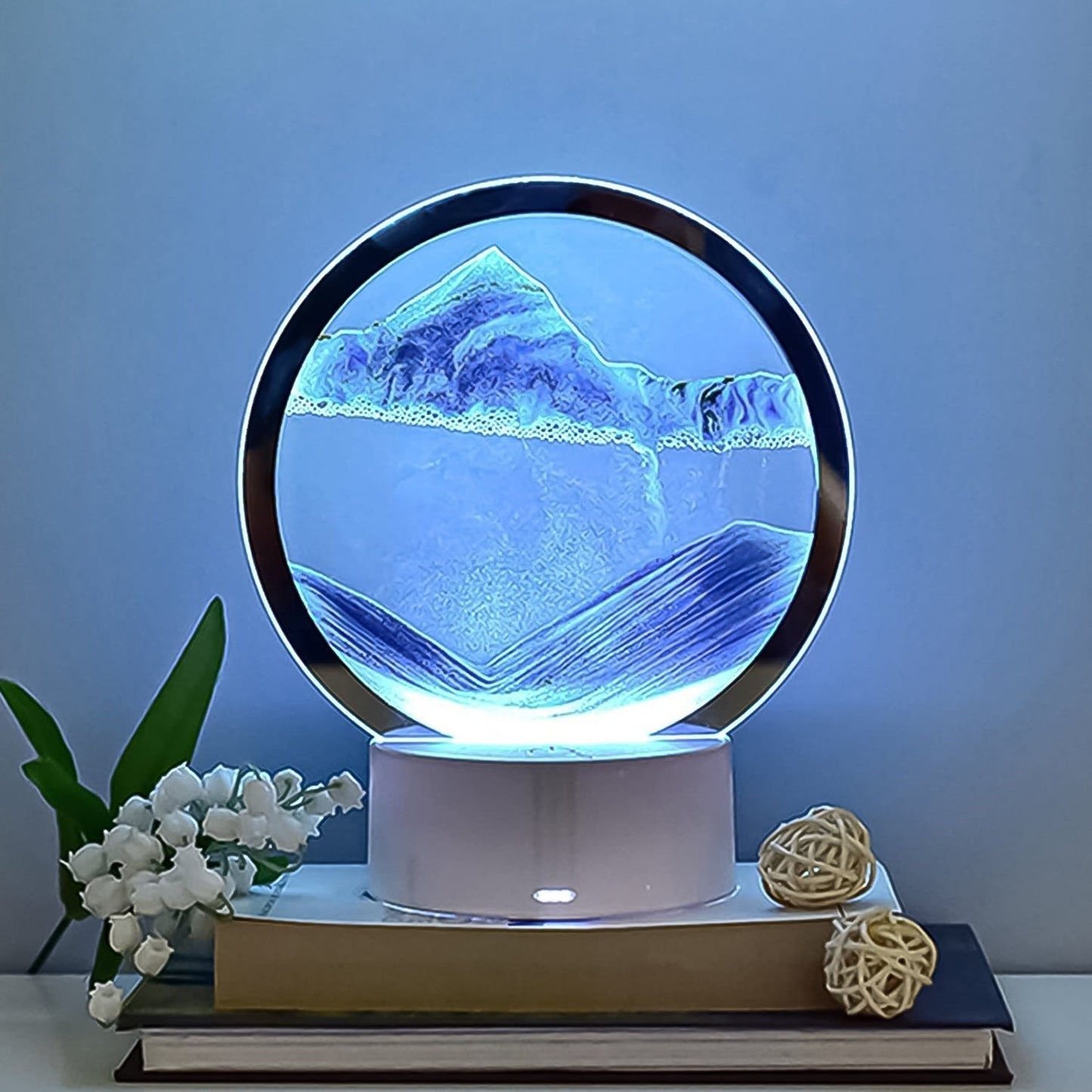 5 Color Light 3D Moving Sand Art Picture Decor (1 Pc)