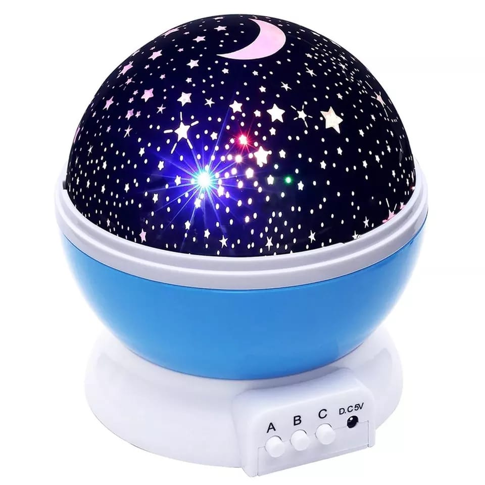 Color Changing Night Star Rotating Projection Lamp