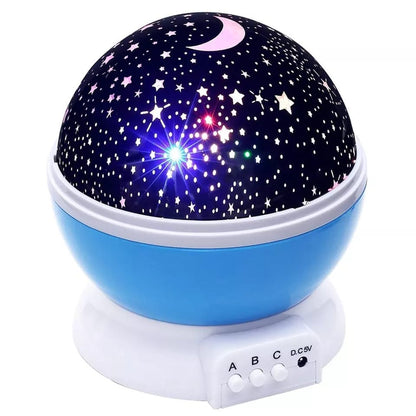 Color Changing Night Star Rotating Projection Lamp