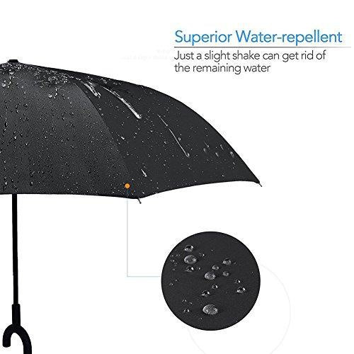 Printed Travel Windproof Reverse Umbrella