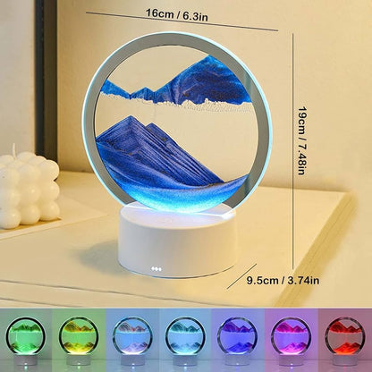 5 Color Light 3D Moving Sand Art Picture Decor (1 Pc)