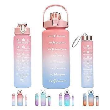 Motivational Water Bottles Set (3 Pack )