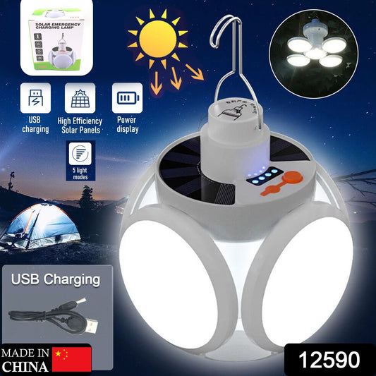 Solar Multi-functional Led Light Bulb With Usb Charging
