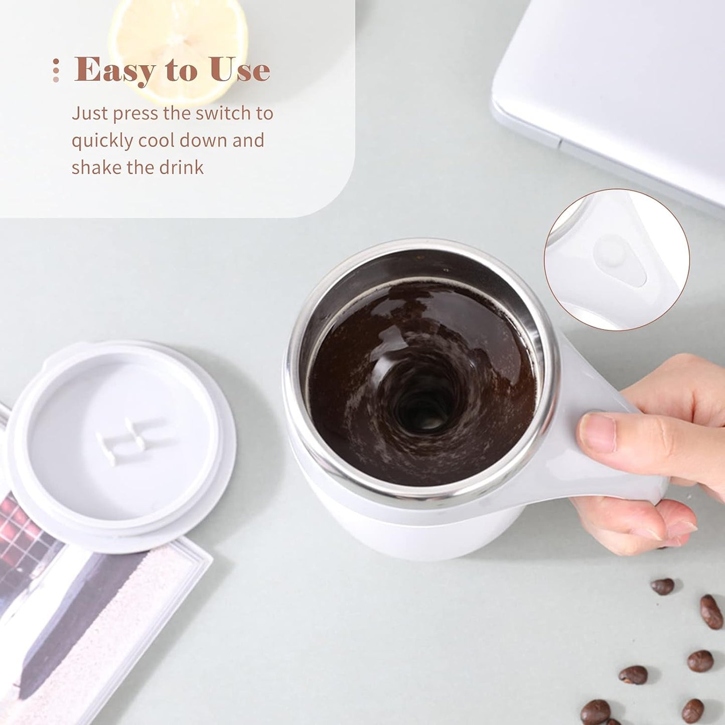 Magnetic Self Stirring Coffee Mug