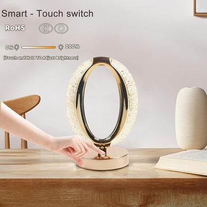 Touch Control Crystal Diamond Decorative Desk Lamp