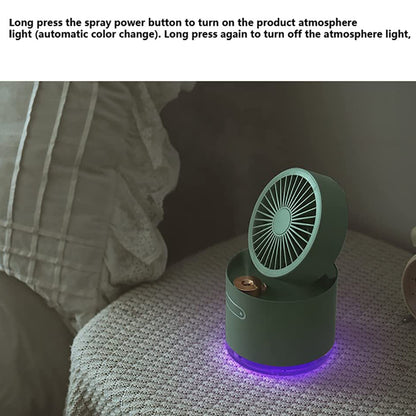 Mini Desktop Cooling Humidifier Fan(Battery Not Include)