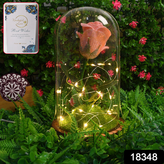Glass Flower With Led Light Great Gift