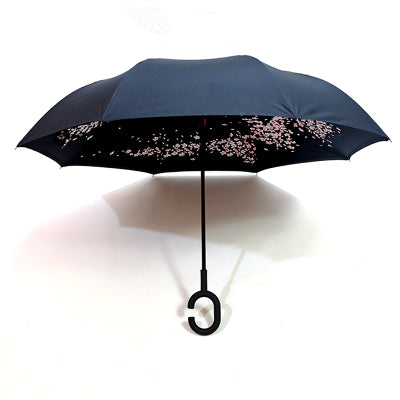 Printed Travel Windproof Reverse Umbrella