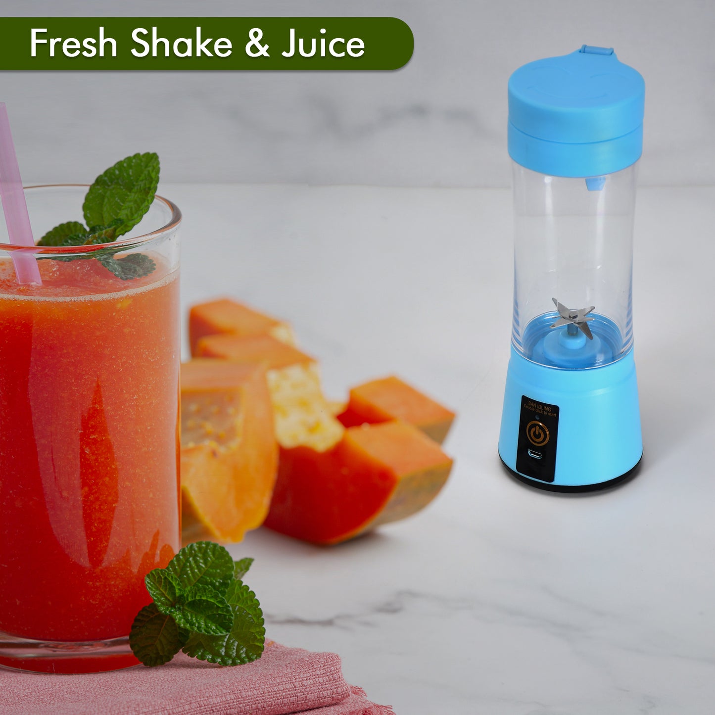 Portable 6 Blade Juicer Blender Mixer